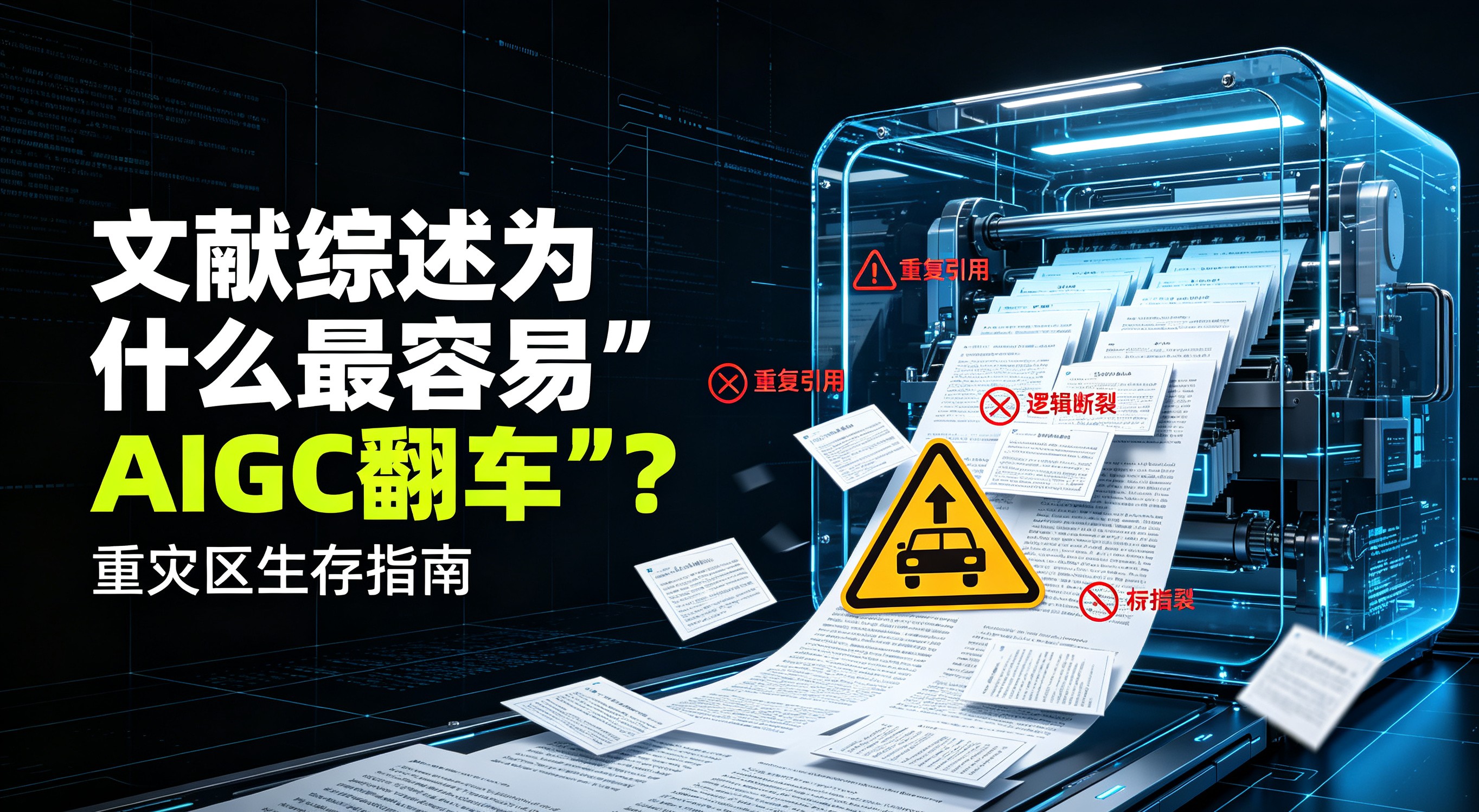 文献综述为什么最容易“AIGC翻车“?重灾区生存指南