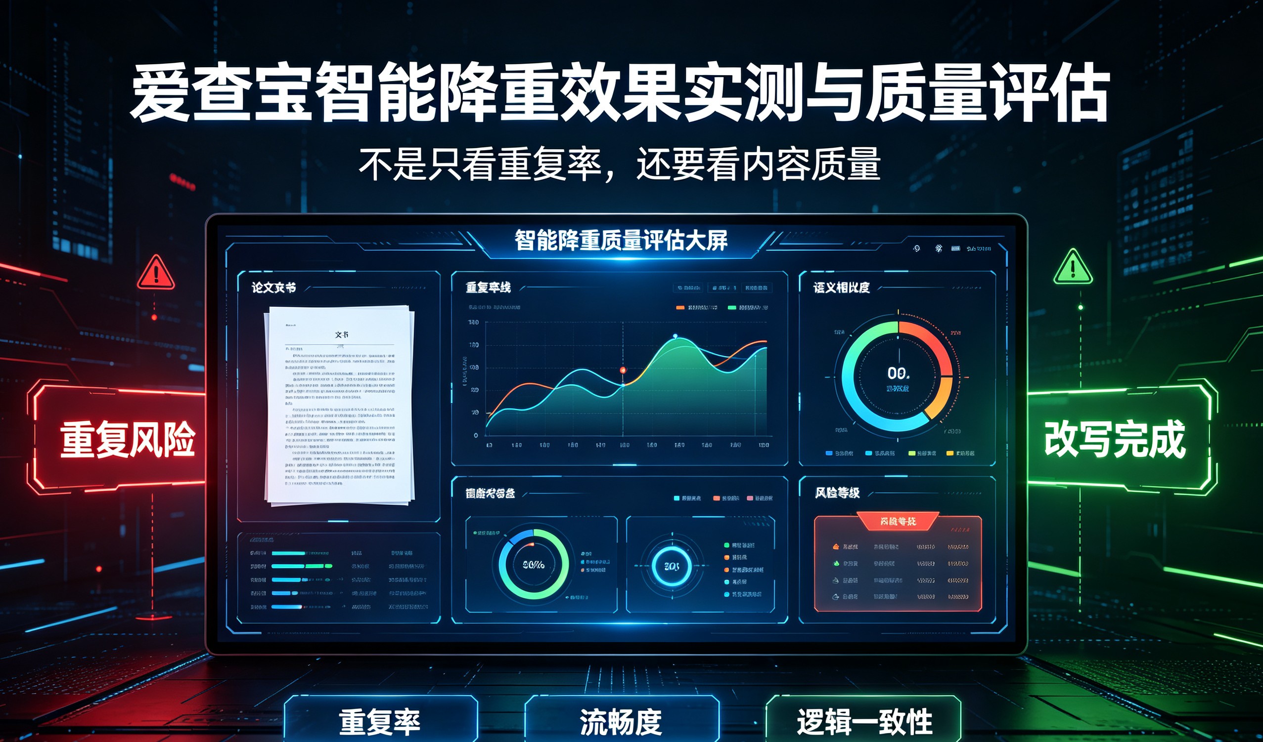 爱查宝智能降重效果实测与质量评估