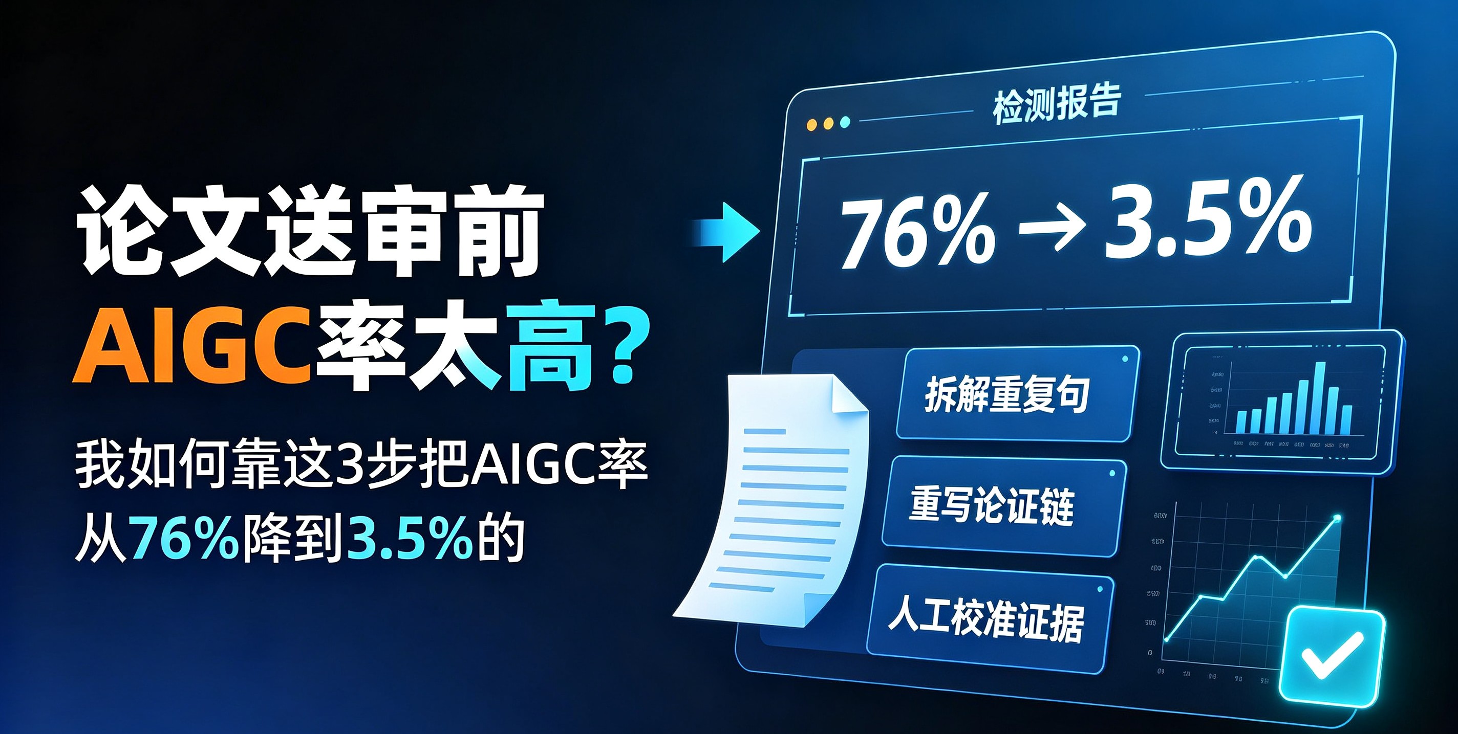 知网AIGC率68%降到4.5%,我靠的不是改词,是这套"人机协作外科手术"